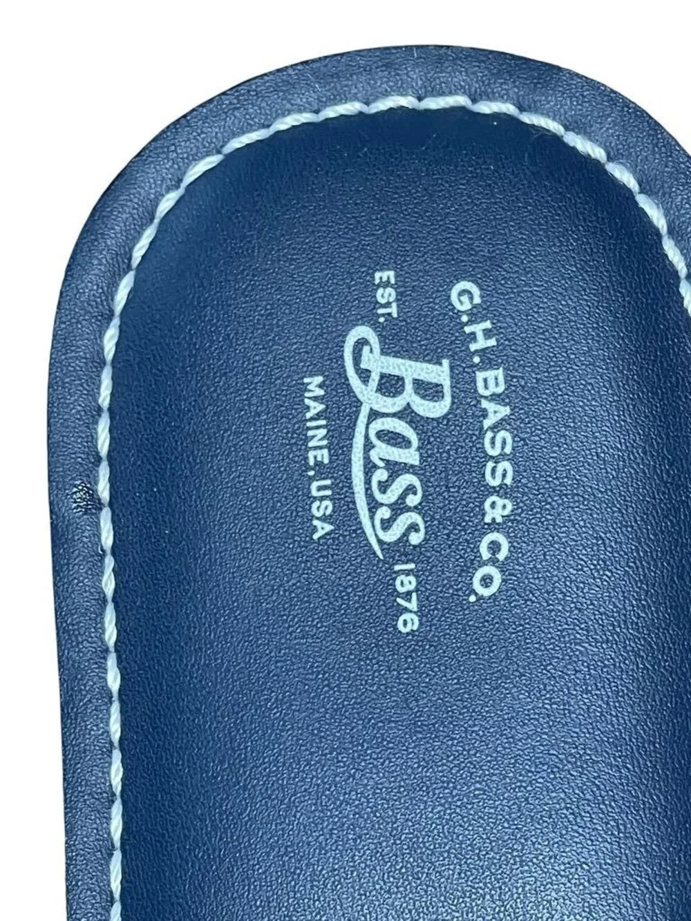G.H. Bass & Co. Womens Jodi Navy Blue Flip Flop Sandals Size 11M